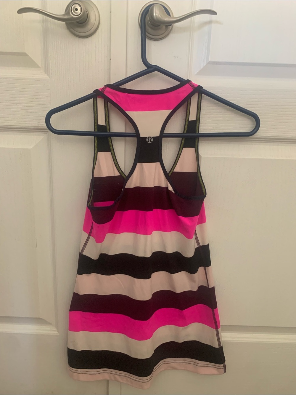Lululemon Raspberry Glo Light Striped Cool Racerback Tank - Picture 4 of 4